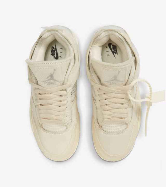 Tênis  Air Jordan 4 x Off-White Sail