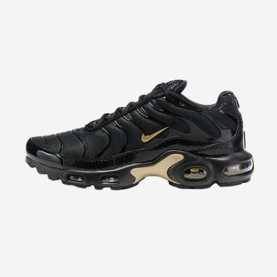 Tênis Nike Air Max Plus Black Metallic Gold
