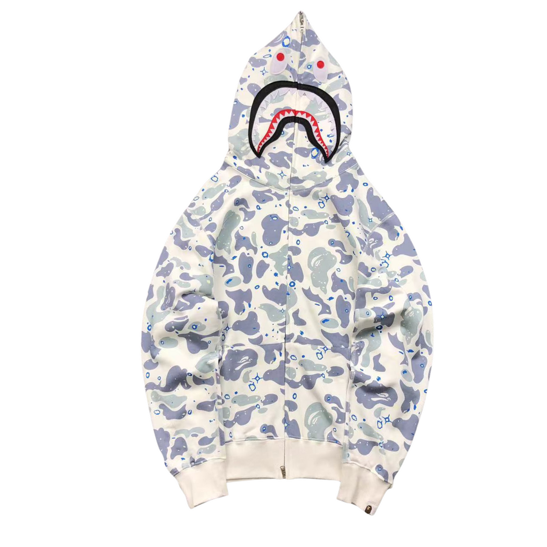 Moletom Bape Shark Wide White Camo - Legranee