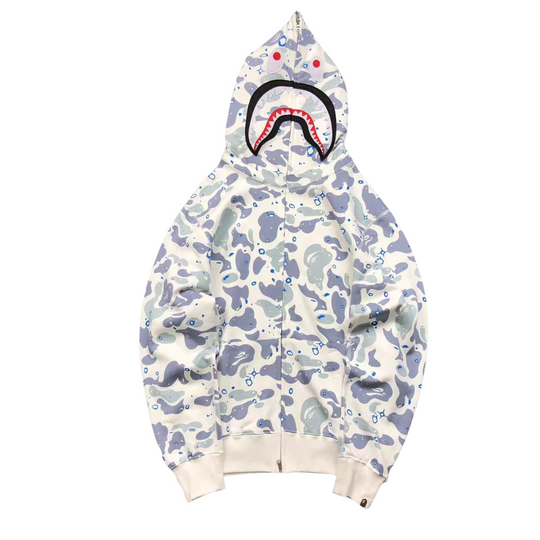 Moletom Bape Shark Wide White Camo - Legranee