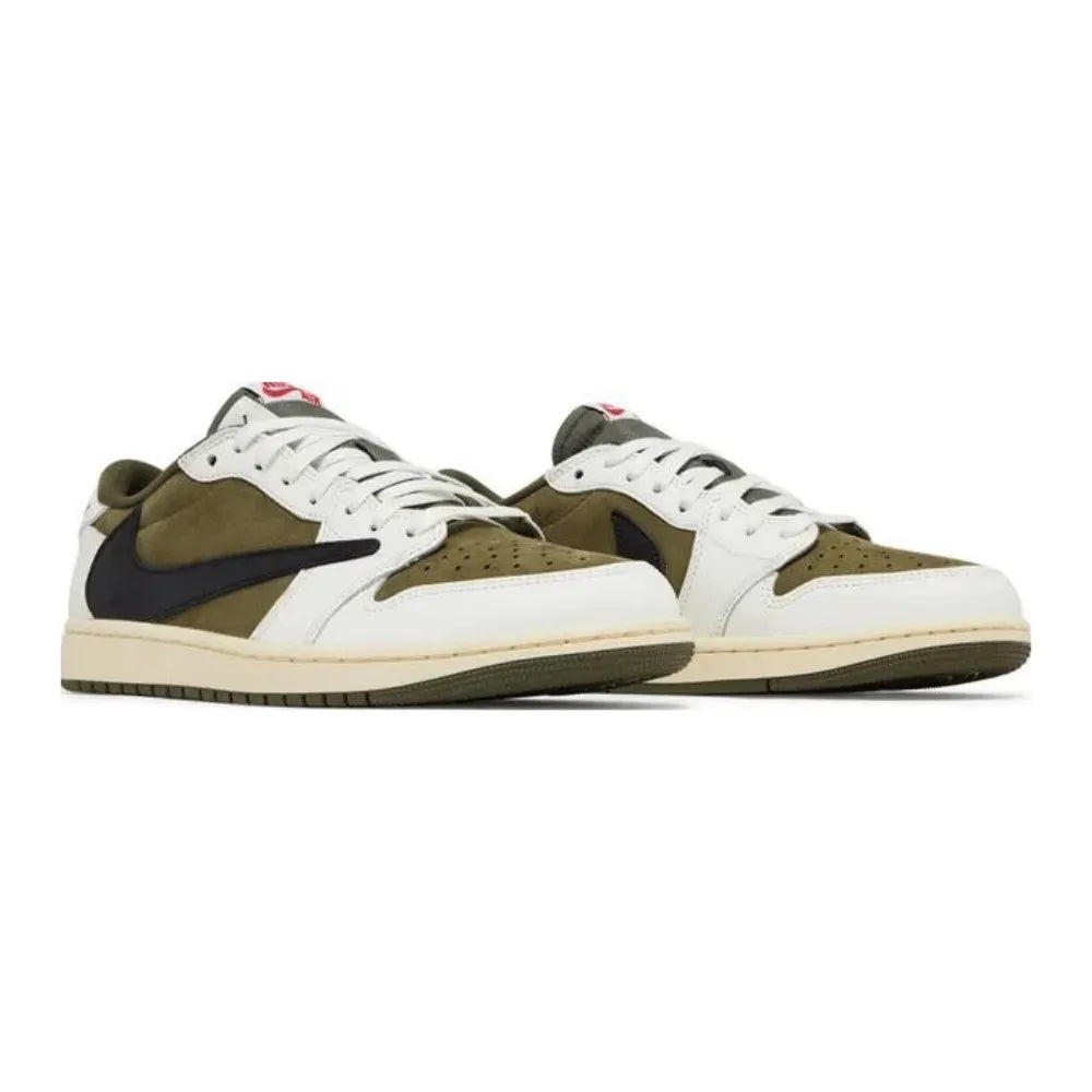 Tênis Air Jordan 1 Low x Travis Scott Medium Olive - Legranee