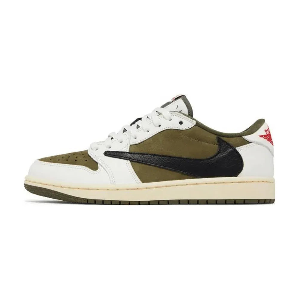 Tênis Air Jordan 1 Low x Travis Scott Medium Olive - Legranee