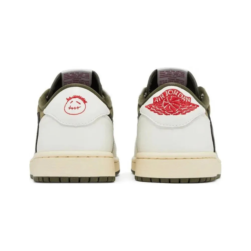 Tênis Air Jordan 1 Low x Travis Scott Medium Olive - Legranee