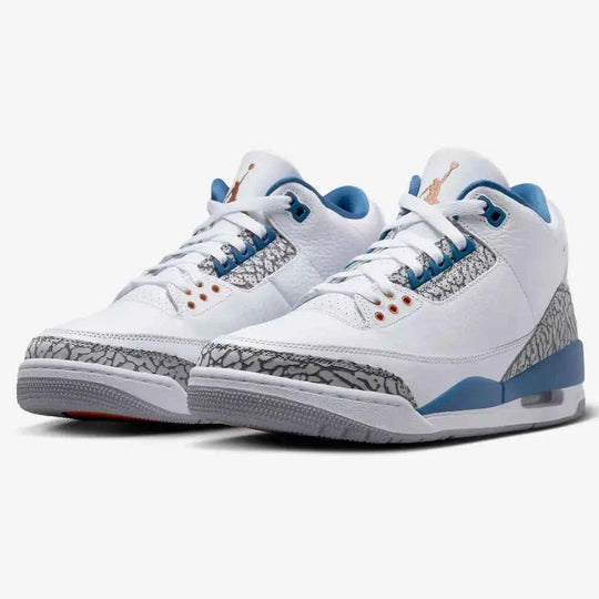 Tênis Air Jordan 3 Wizards True Blue and Copper