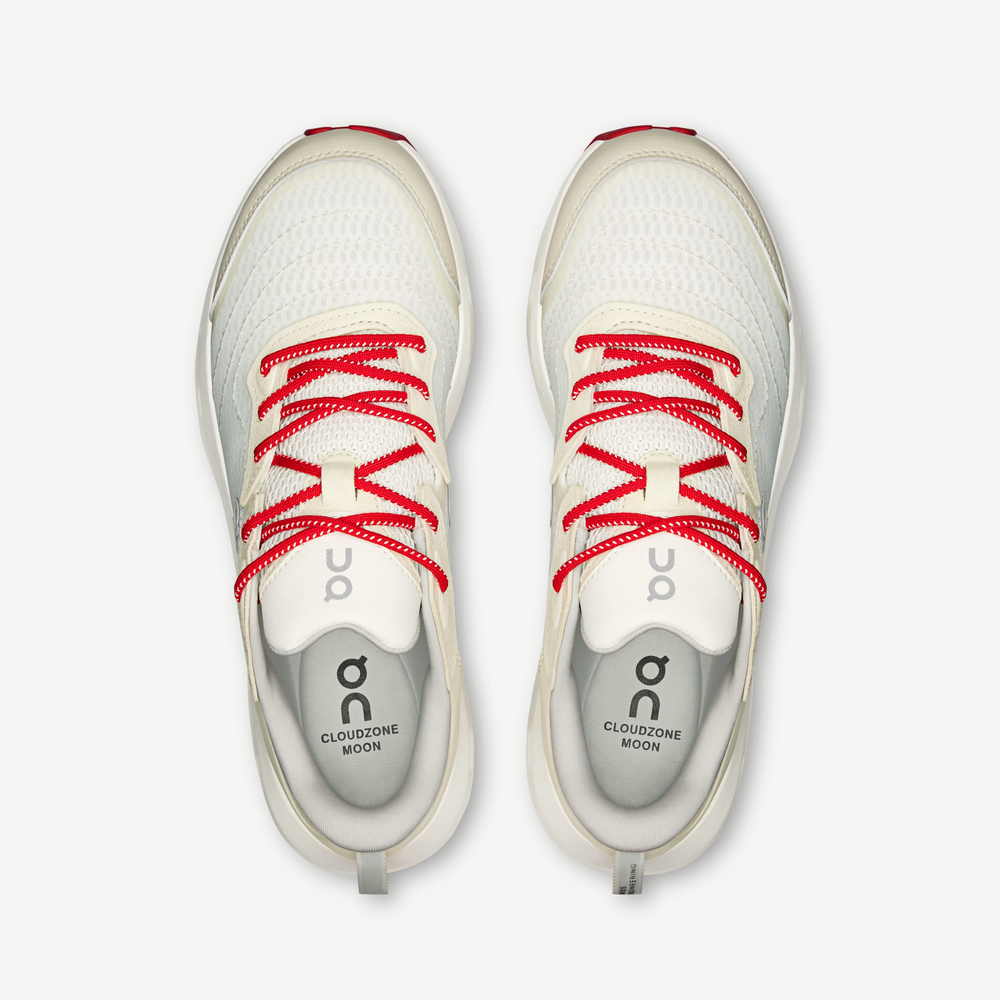 Tênis On Running Cloudzone Moon Ivory/Wolf