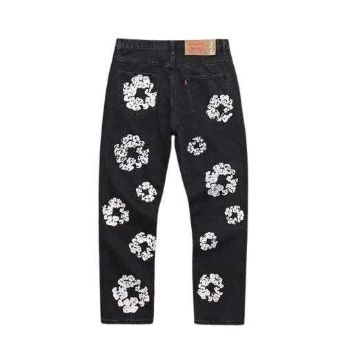 Caça Denim Tears x Levi's Cotton Wreath Jean Black - Legranee
