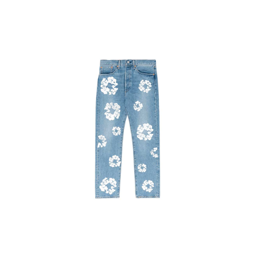 Calça Denim Tears x Levi's Cotton Wreath Jean Ligh Wash