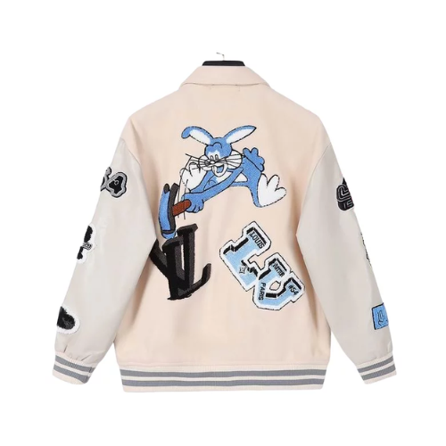 Jaqueta Louis Vuitton Bomber - Bugs Bunny Cream Varsity