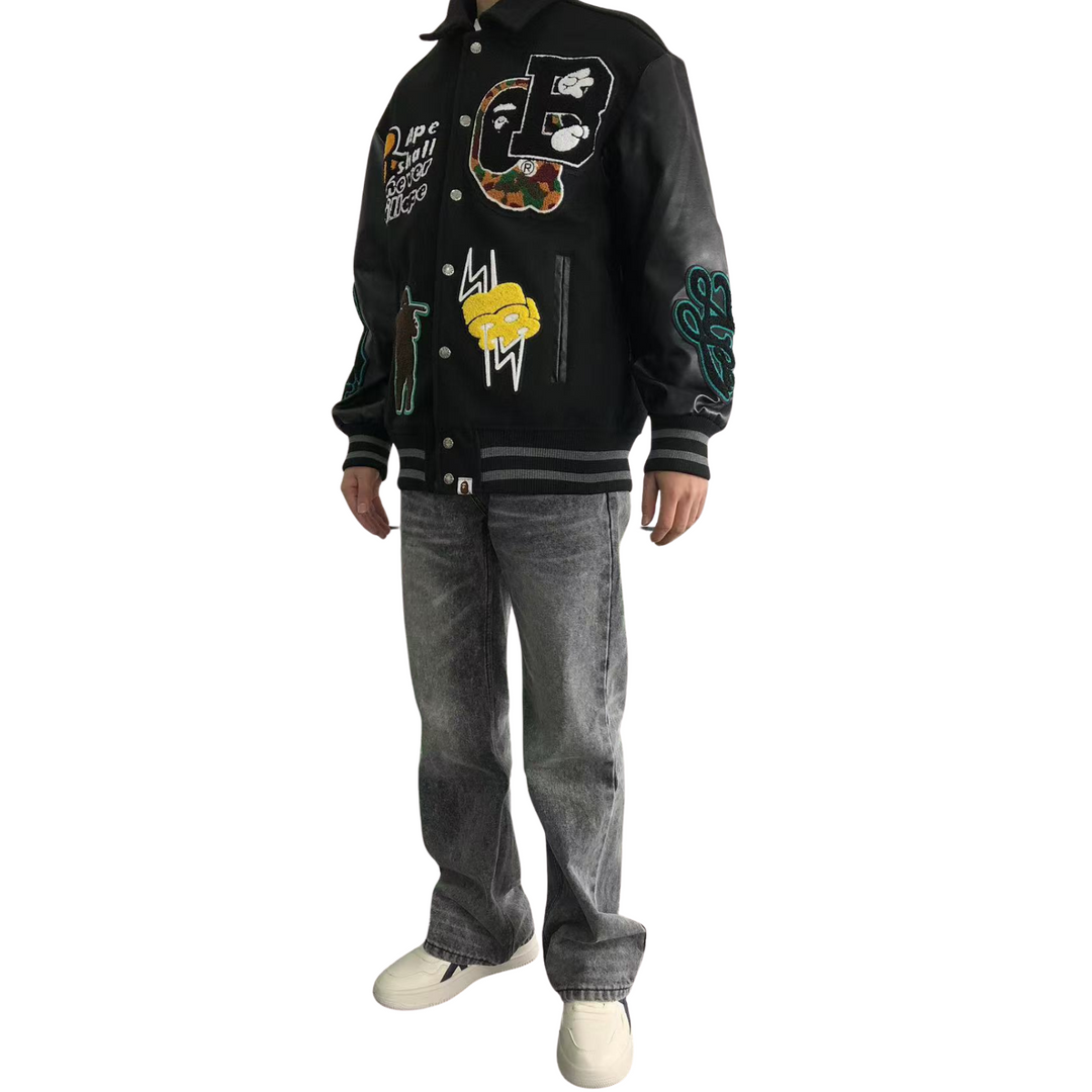 Jaqueta Varsity Babe Black