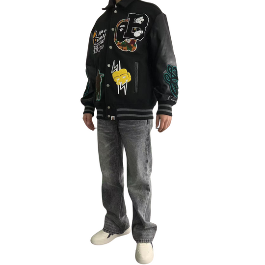 Jaqueta Varsity Babe Black