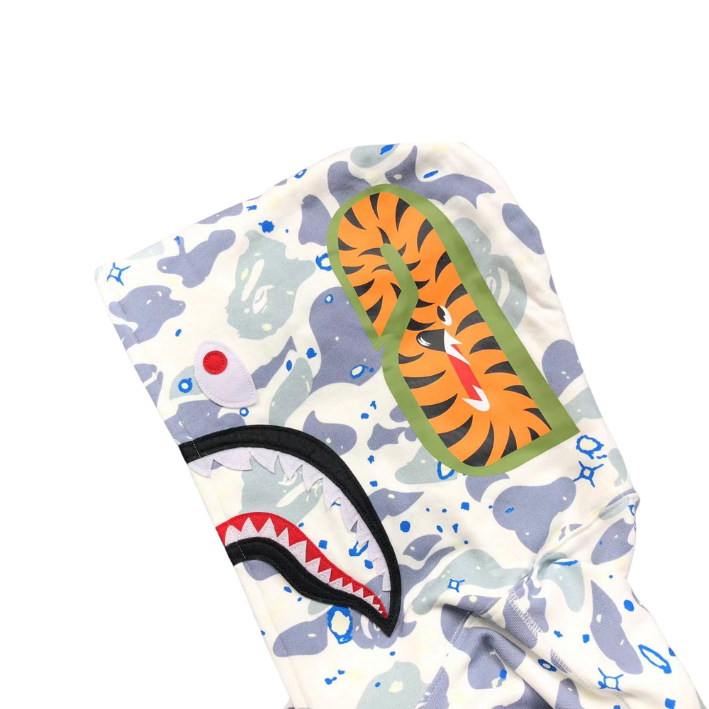 Moletom Bape Shark Wide White Camo