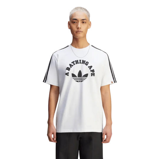 Camiseta BAPE x adidas White