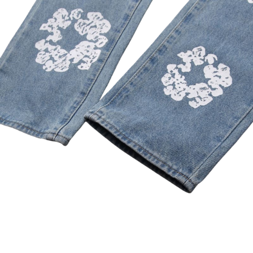 Calça Denim Tears x Levi's Cotton Wreath Jean Ligh Wash